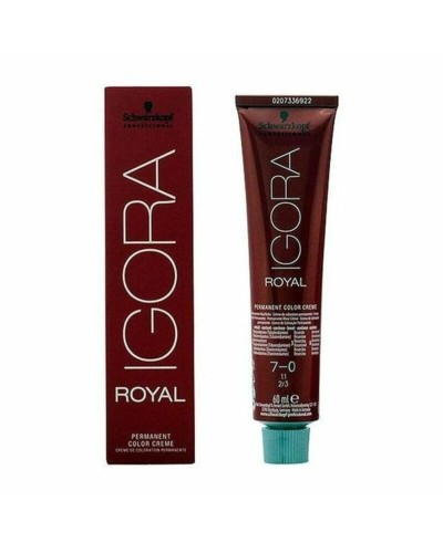 Igora Royal Schwarzkopf 7-0: Tinta Permanente Biondo Naturale 60ml
