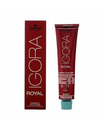 Igora Royal Schwarzkopf 8-77 Light Blonde Intense - Permanent Professional Hair Color 60ml

