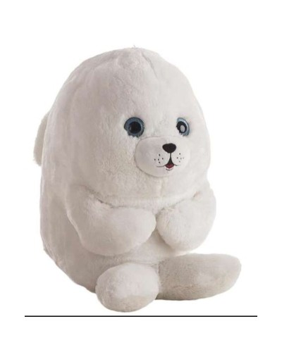 Peluche Foca Bianca 42cm - Morbido e Coccole - Idea Regalo Perfetta
