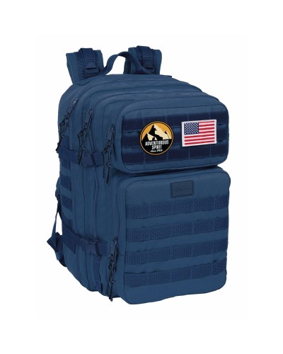 Sac à Dos Scolaire Safta Basic Bleu Marine - Résistant & Confortable
