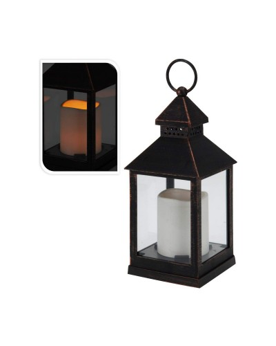 Lanterne d'extérieur en bronze métal - Éclairage élégant pour jardin ou cour.
