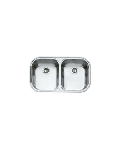 Teka Kitchen Sink Two Bowls Stainless Steel Built-in 86x50 cm
