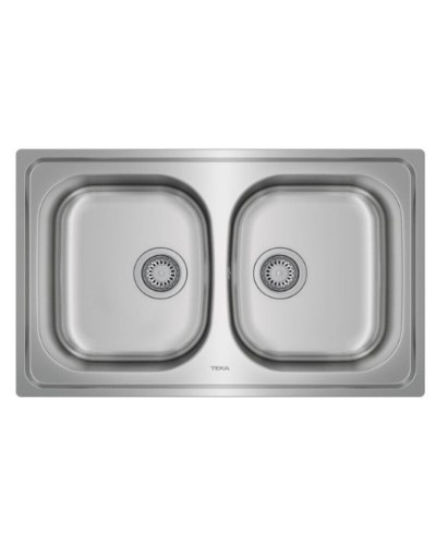 Évier 2 Bacs Inox 80cm Teka Universe - Encastrable Cuisine
