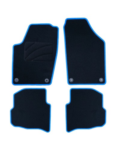 OCC Motorsport Tapis de Sol Voiture Bleus - 5 Pièces - Universels - Design Sportif
