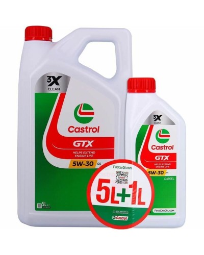 Castrol GTX 5W-30 Huile Moteur Voiture 6L : Protection Avancée
