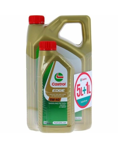 Castrol Edge 5W-40 6L: Aceite de Motor para Coche de Alto Rendimiento | Protección Avanzada
