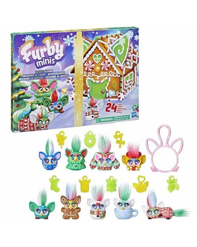 Adventskalender Furby Minis Polyester ABS PoE Bunt