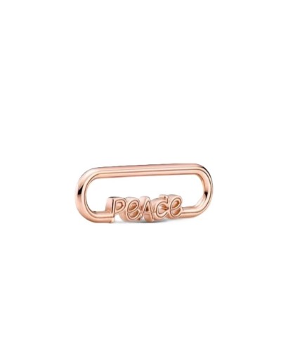 Pandora Styling Peace Word Link - Charm Argento Sterling 925 per Bracciali
