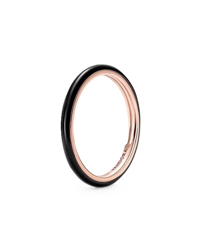 Naisten sormus Pandora BLACK ENAMEL - RING - SIZE 50
