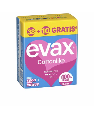 Assorbenti Normali con Ali Evax COTTONLIKE 48 Unità