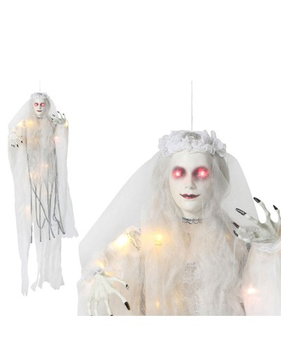 Décoration Halloween 70x12x120cm - Fantôme Suspendu Effrayant
