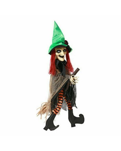 Decorative Halloween Witch 90cm: Spooky Ornament for Theme Parties
