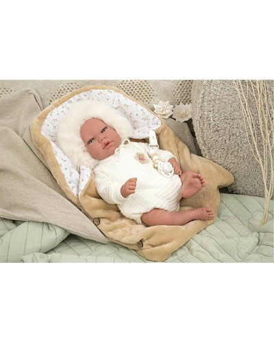 Arias Reborn Alenandra 40cm - Baby Doll Realistica con Succhietto
