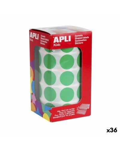 Klistermärken Apli EXTRA PROTECTION Grön Rund (36 antal)