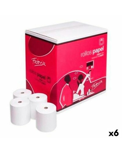 Rouleau de Papier Thermique Fabrisa Blanc 8 Pièces (6 Unités)