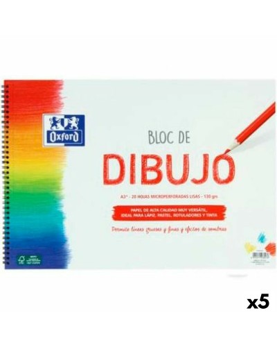 Ritblock Oxford Vit A3 20 Blad (5 antal)