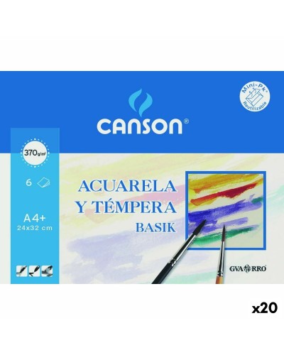 Watercolour paper Canson Basik 6 Sheets (20 Units)
