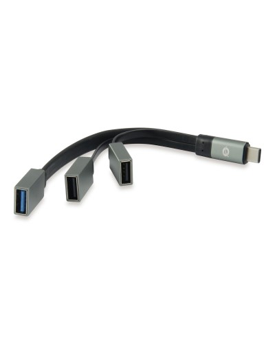 Hub USB Conceptronic 110514407 Grijs