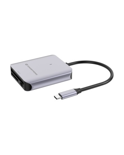 Lecteur de Cartes Conceptronic 3 en 1 USB 3.2 Gen 2 Gris