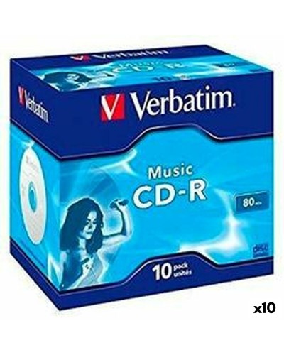CD-R Verbatim MUSIC 80' 16x 10 Piezas (10 Unidades)