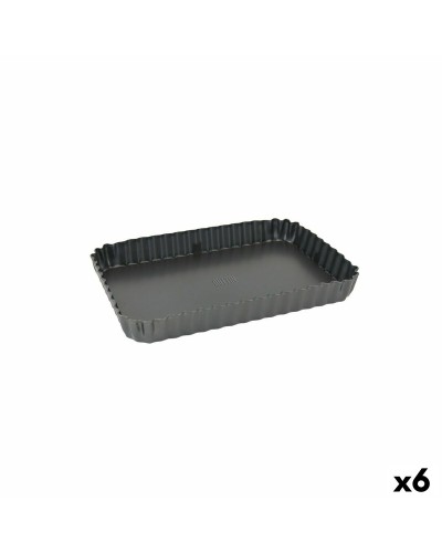 Quttin Rechteckige Silikonbackform - 27,3 x 20 x 3 cm (6 Stück)
