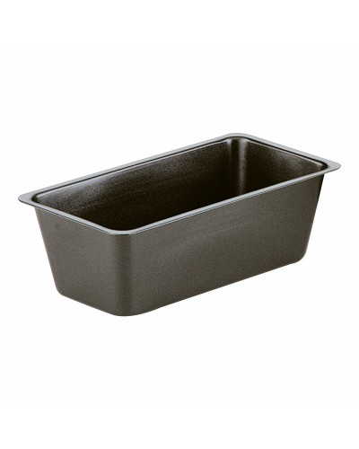 Ibili Black Steel Cake Pan 30 cm x 12 cm x 8 cm - Ideal for Ovens and Cakes
