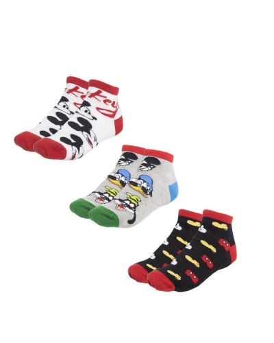 Calcetines Mickey Mouse Unisex - Set 3 Pares - Algodón Suave
