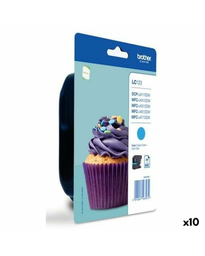 Brother LC223C Cyan - Original Cartridge MFC-J4410DW/J4510DW (10-Pack) High Yield
