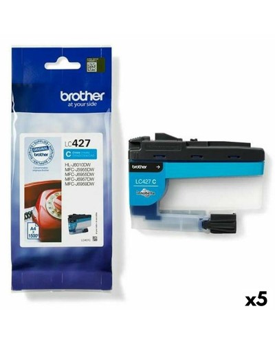Originele inkt cartridge Brother MFCJ5955DW, MFCJ6955DW Cyaan (5 Stuks)