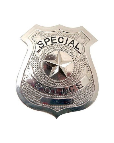 Plaque d'identification My Other Me Police 6 x 7 cm Métal