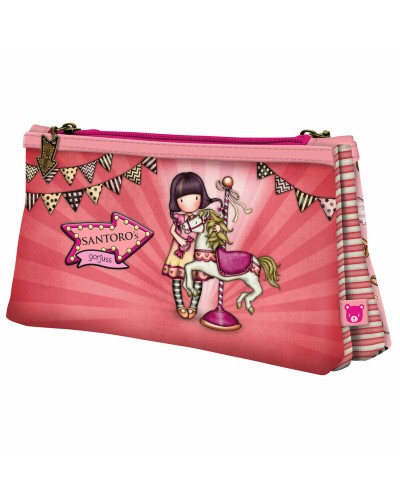 Double Carry-all Gorjuss Carousel Salmon (21.5 x 11,5 x 5 cm)