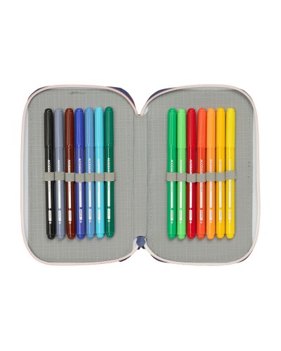 Necessaire F.C. Barcelona Blu Marino 12.5 x 19.5 x 4 cm 29 Pezzi