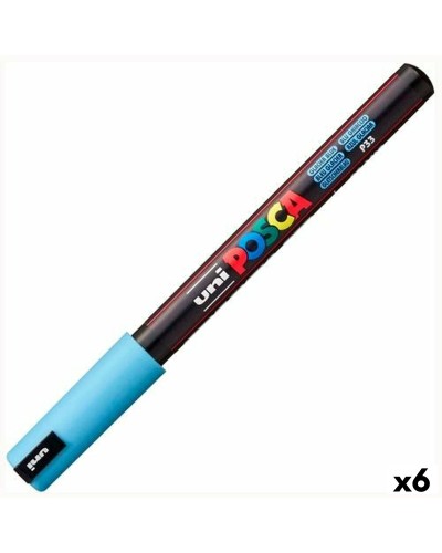 Fluorescent Marker POSCA PC-1MR Blue (6 Units)