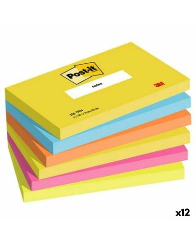 Sticky Notes Post-it Multicolour 76 x 127 mm 6 Pieces (12 Units)