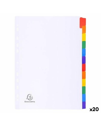 Seperators Exacompta White A4 (20 Units)
