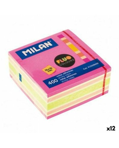 Notas Adhesivas Milan Multicolor 76 x 76 mm (12 Unidades)