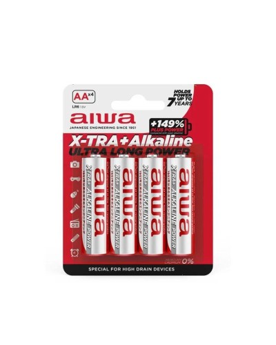 Batterier Aiwa AALR6 4UD 1,5 V AA LR6 (12 antal)