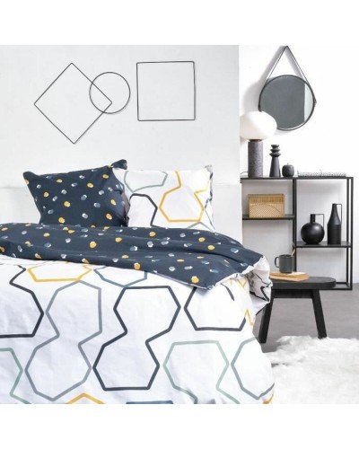 Housse de couette en coton respirant Aujourd'hui - Ensemble Blanc King Size
