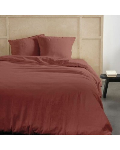Parure de lit TODAY Dream Rouge, Double, Microfibre Douce
