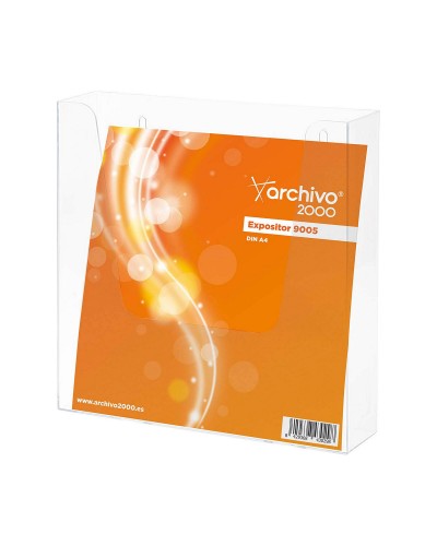 Counter Display Archive 2000 DIN A4 in Transparent Methacrylate for Professional Presentations (5.5 x 23.5 x 24 cm)
