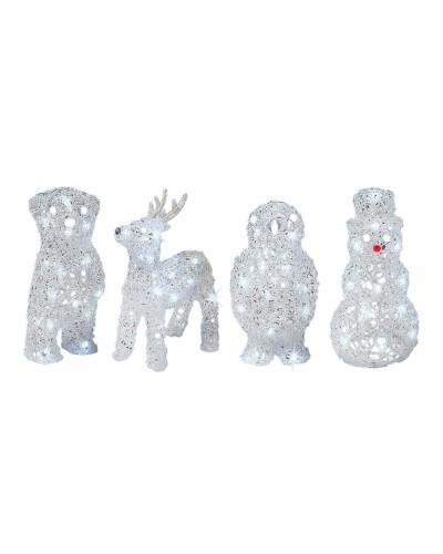 Statua Decorativa Luminosa da Giardino | Natale Animali | 17 x 12 x 23 cm