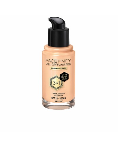 Max Factor Face Finity 3in1 N42 Ivory - Foundation Primer Concealer SPF20 - 30ml
