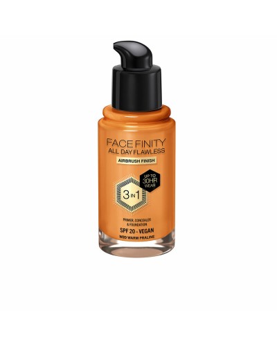 Crème Make-up Basis Max Factor Face Finity All Day Flawless 3 in 1 Spf 20 Nº W89 Warm praline 30 ml