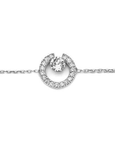 Collar Mujer New Bling 9NB-0505 - Plata, Cristales - Elegante & Trendy
