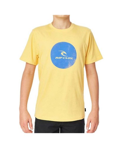 T-Shirt met Korte Mouwen voor kinderen Rip Curl Corp Icon B Geel