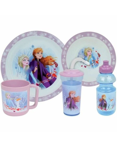 Fun House Ensemble Repas Enfant 5 Pièces - Assiettes, Gobelets, Couverts
