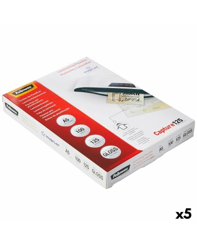 Lamineerhoezen Fellowes 100 Onderdelen A5 Transparant (5 Stuks)