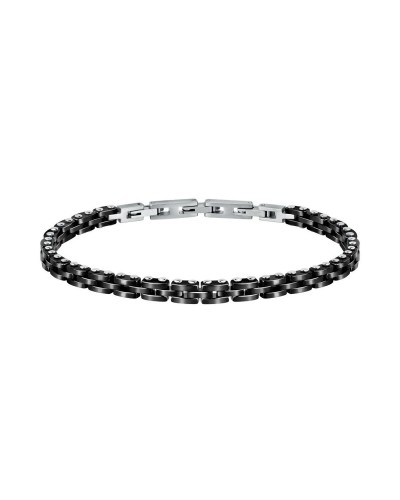 Men's Bracelet Sector SAFR29 Silver Black