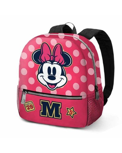 Mochila Escolar Minnie Mouse Class Rosa 26 x 12 x 33 cm