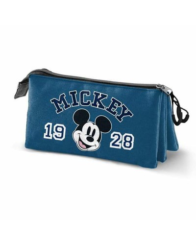 Tredubbel Carry-all Mickey Mouse Class Blå 23 x 8 x 11 cm